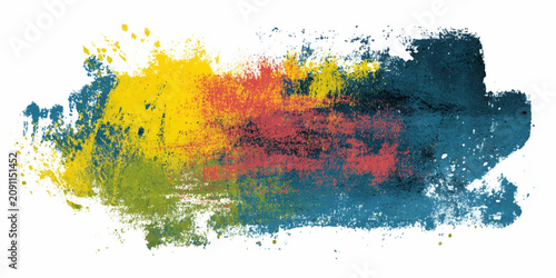 Abstract Colorful Watercolor Background with Vibrant Paint Splashes Artistic Grunge Texture and Ink Brush Stains on Paper Design Backdrop