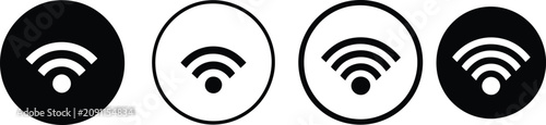Photos Wifi signal wireless connection icon vector illustration.