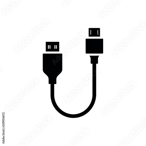 USB C to USB C Cable Icon.