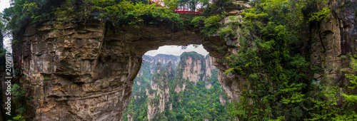 Aerial View of Zhangjiajie National Forest Park, Hunan Province, China