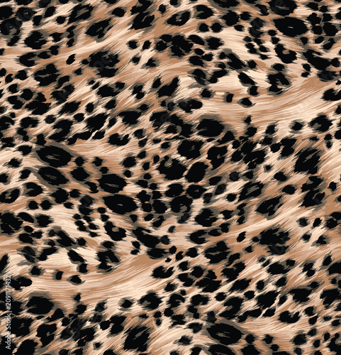 leopard skin seamless pattern on textures background