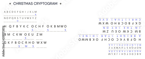 Detailed diagram explaining crypto substitution process with alphanumeric keys and encrypted text. Clear examples of crypto substitution reveal coded messages for problem solving activities.