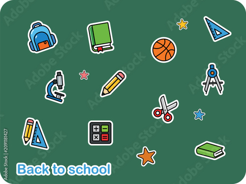 Back to school sticker pack