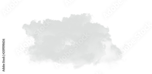 Photos Realistic fluffy cumulus cloud isolated on transparent backdrop.