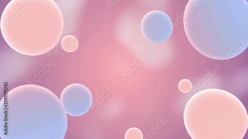 Soft focus pastel bokeh background with abstract glowing circles