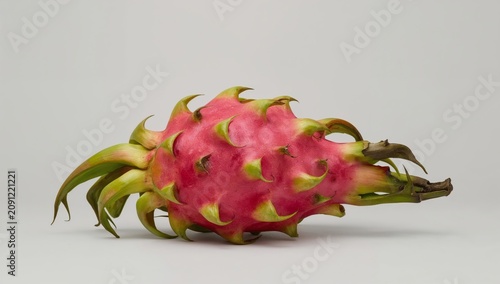 Fresh Dragon Fruit Placed on a Light Background for Display