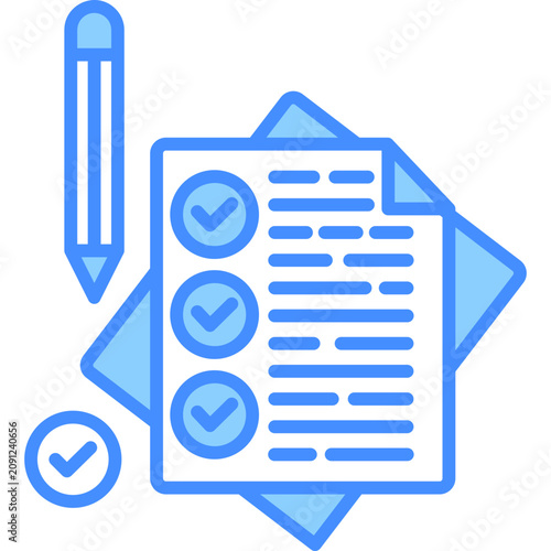Картината върху платно Testing Icon