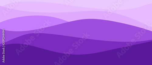 Foto A minimalist background featuring smooth flowing purple waves with a soft gradient effect