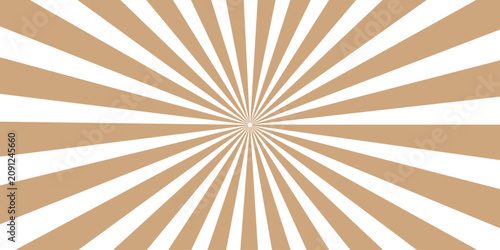 Bild auf Leinwand A radial burst of white and tan stripes emanates from a central point, creating a dynamic and abstract background that suggests energy and movement