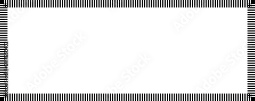 Konstfotografi Black striped border framing a blank white space ideal for text or graphic inser