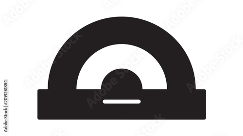 Принти на полотні Beam Compass with a Semicircular Arc and a Straight Base for Drawing Arcs and Ci