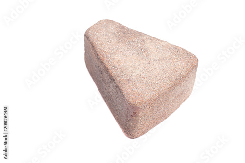 whetstone for a knife isolated on white background