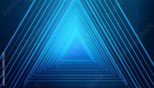abstract blue triangle blend geometry lighting background technology or business theme backdrops