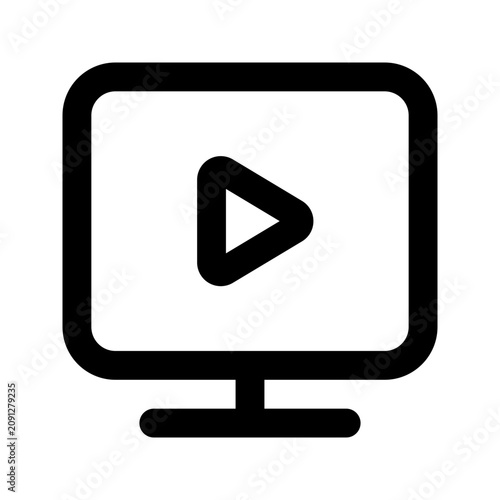 Video Course line icon