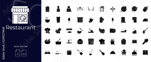 Photography Restaurant Solid Icon
