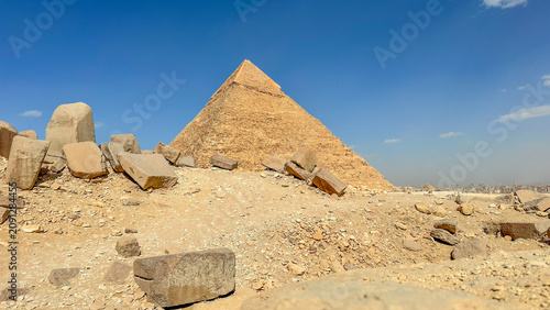 Фотография The majesty of the Egyptian pyramids, Cairo, Giza