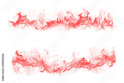 Abstract Fluid Art Splatter in Red Ink on White Background Minimalist Design