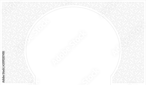 Premium CNC Laser Cut Decorative Panel with Geometric Floral Pattern Vector Design