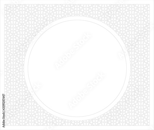 Premium CNC Laser Cut Decorative Panel with Geometric Floral Pattern Vector Design