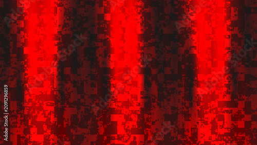 Abstract Digital Background with Glowing Dark Red  Vertical Stripes and Pixelated Grunge Texture Patterns for Modern Graphic Design Projects