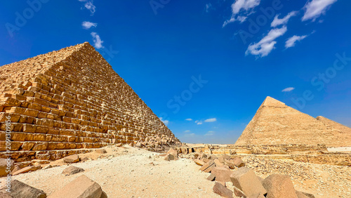Tablou pe pânză The majesty of the Egyptian pyramids, Cairo, Giza