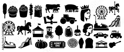 Konstfotografi Minnesota State Fair Vector Silhouette Mega Bundle - Great American State Fair I