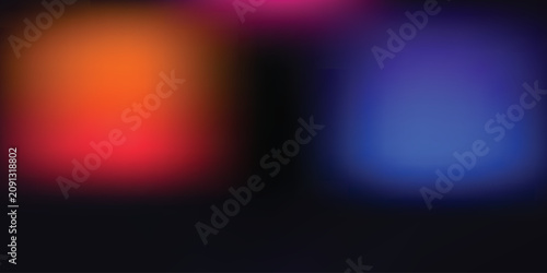Abstract gradient background orange and blue soft light
