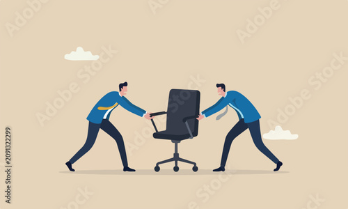 Photography Business competition, fight or compete for vacancy, job promotion or career deve