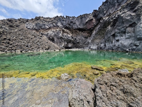 Grüne Lagune auf La Palma