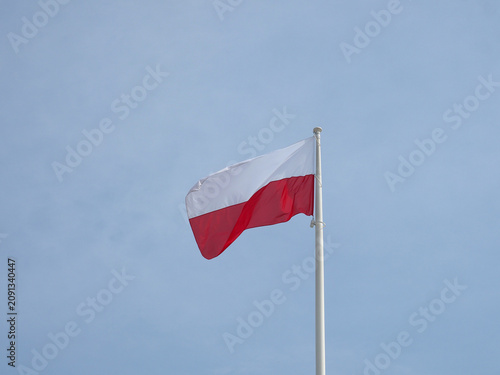 Obraz na płótnie Polish flag of Poland