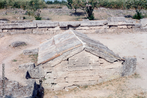 Plakat w ramie Paestum archeological site in Paestum