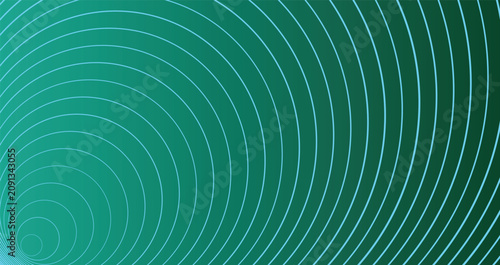 Foto Concentric circle wave pattern with a gradient teal and turquoise color scheme c