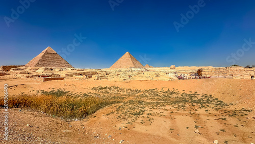 Фотография The majesty of the Egyptian pyramids, Cairo, Giza