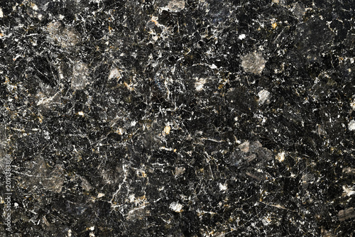 Bild auf Leinwand Natural black granite