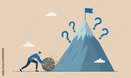 Εκτύπωση καμβά Advantage agility innovation for success, leadership concept, businessman prepar