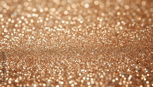 Shimmering Gold Glitter on a Surface With Bright Reflections in Soft Light