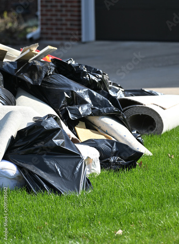 Discarded Carpet from Flooded Basement