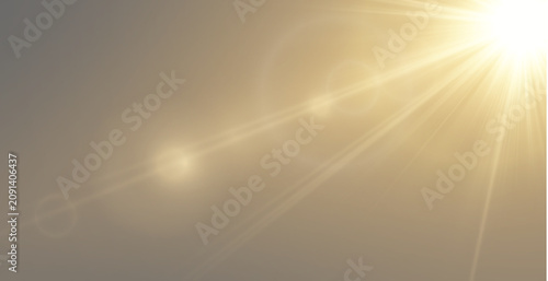  Rainbow Corner Lens Flare for Real Estate Presentations: Bright Golden Bokeh Sunlight Overlay for New Year and Victory Projects