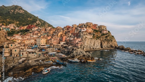 Train Travels Along the Coast With Beautiful Views of the Ocean and Cliffs