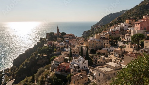 Rocky Shores Line a Clear Body of Water in a Natural Setting During a Sunny Day