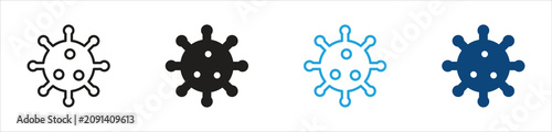Virus Free or Anti-Bacterial Protection Line Icon Vector Illustration