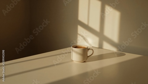 Sunlight Fills a Room With Flowers on a Table and a Bed With Soft Blankets Du...