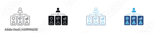 Valokuva Delegation Icon Set
