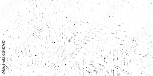 Fotografie Abstract white grunge texture, distressed plaster  scratch line wall, subtle geometric brush marks, rough paint strokes, minimalist monochrome background design