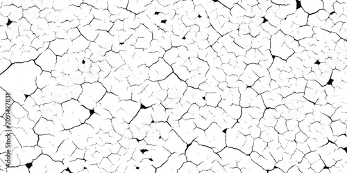 Obraz na płótnie Black, white grunge dust crack, scratch concrete wall texture pattern background