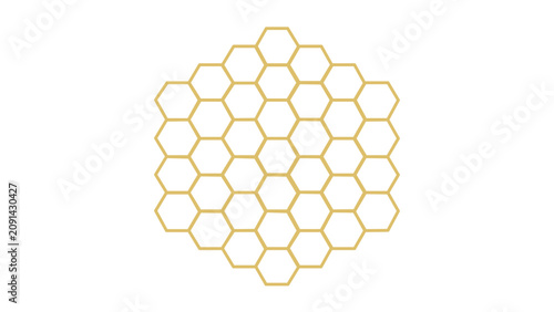 Clean flat vector line icon depicting a small beehive entrance, suited for honey farms, eco education, apiary signs, and craft branding.