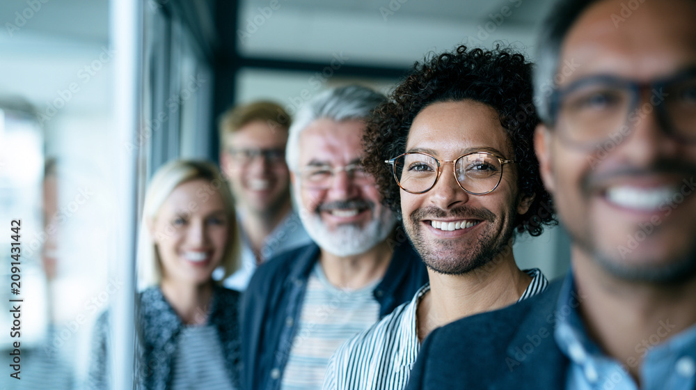Obraz premium Innovation Together: Diverse Team Creating Solutions in the Office