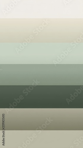 Graduating horizontal stripes creating a soft abstract background with evolving shades of beige, green, and neutral tones for modern design compositions