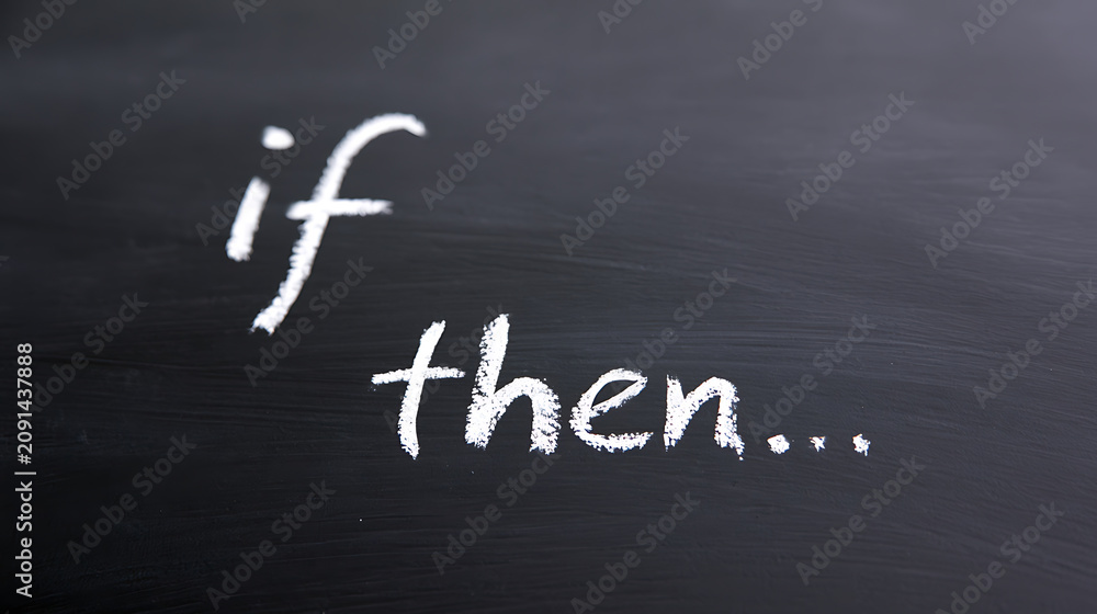Fototapeta premium Chalkboard message with