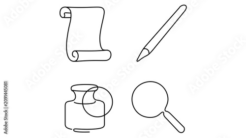 Clean flat vector line icon of a refined dinner plate, ideal for fine dining reservations, banquet invitations, hotel menus, and culinary service signage.